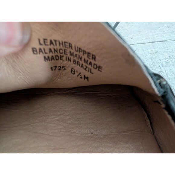 Eddie Bauer Womens Black Leather Loafer Heels With Bow Detail Size 8.5 - Picture 7 of 7